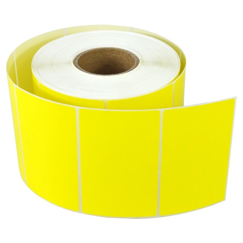 Термоетикетка кольорова 58х40 (жовта)