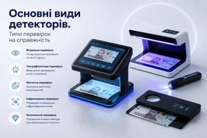 Основні види детекторів. Типи перевірок на справжність