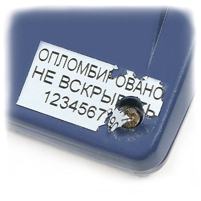 Термотрансферна етикетка контролю розтину 30х15мм